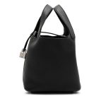 Hermès Black Clemence Picotin Lock 18 Palladium Hardware - Image 2